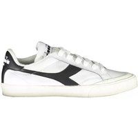 Klassischer Leder-Low-Top Court Sneaker