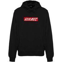 Diesel - Kapuzenpullover für Herren/Damen Unisex (Kaviar-Schwarz)