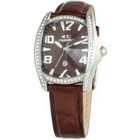 Elegante braune Damen-Lederuhr
