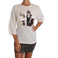 Seidenbluse mit Applikationen
