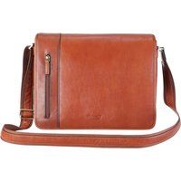 Leder Laptop Messenger Tasche
