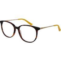 Cat-Eye Schildpatt-Brille mit goldenen Akzenten