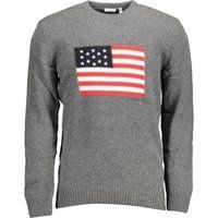 US Flaggen Rundhals Strickpullover