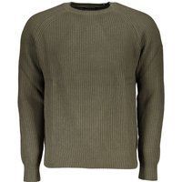 Klassischer Rundhals-Pullover mit Rippstrick