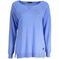 Klassischer Rundhals Strickpullover aus Baumwolle
