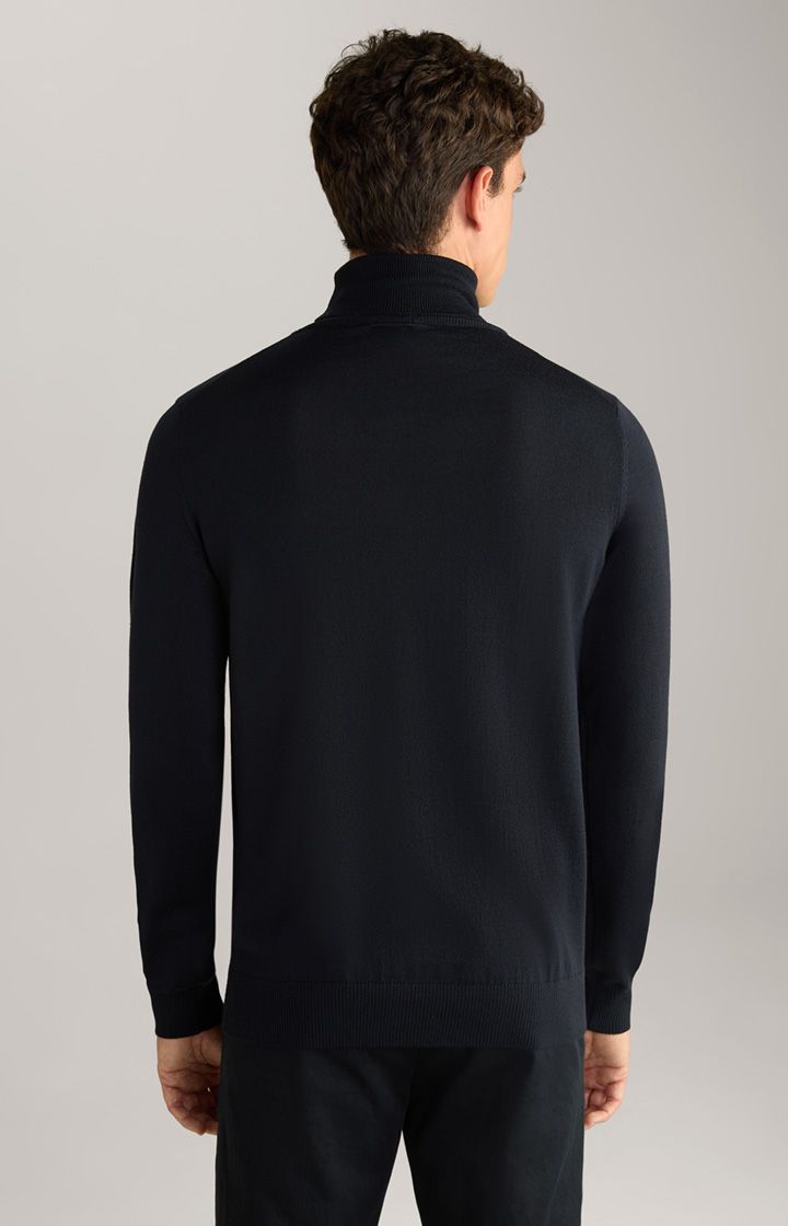 Joop! Donte Dunkelblauer extrafeiner Rollkragenpullover aus Merinowolle