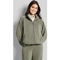 Damen Sweatshirt-Jacke mit Stehkragen
