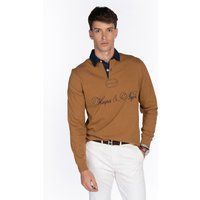 Langarm Poloshirt mit Stickerei
