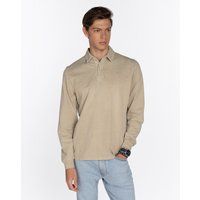 Langärmliges Baumwoll-Poloshirt