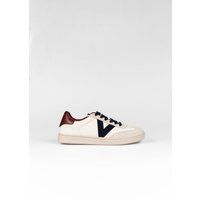 Low-Top Sneaker aus Leder und Wildleder