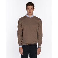 Klassisches Baumwoll-Sweatshirt mit Rundhalsausschnitt