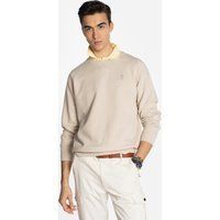 Baumwollmischung-Sweatshirt mit Rundhalsausschnitt
