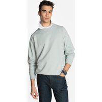 Baumwollmischung-Sweatshirt mit Rundhalsausschnitt