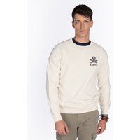 Baumwoll-Sweatshirt mit Rundhalsausschnitt und Logo
