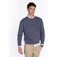 Baumwoll-Sweatshirt mit Logo und Rundhalsausschnitt