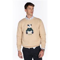 Sweatshirt mit Teddybär-Grafik und Rundhalsausschnitt