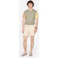 Lässige beige Chino-Bermudashorts