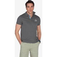 Herren Graues Baumwoll-Poloshirt