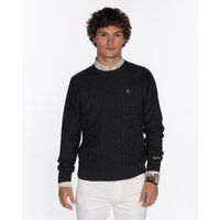 Klassischer Herren Zopfstrick Pullover