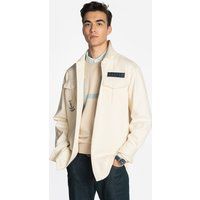 Arbeitshemdjacke im Utility-Stil mit Aufnähern