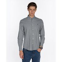 Klassisches Gingham-Karomuster Button-Down-Hemd
