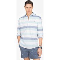 Gestreiftes Langarm-Poloshirt