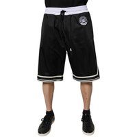Sportliche Mesh-Shorts mit Logo-Aufnäher