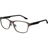 Rechteckige Vollrand-Metallbrille