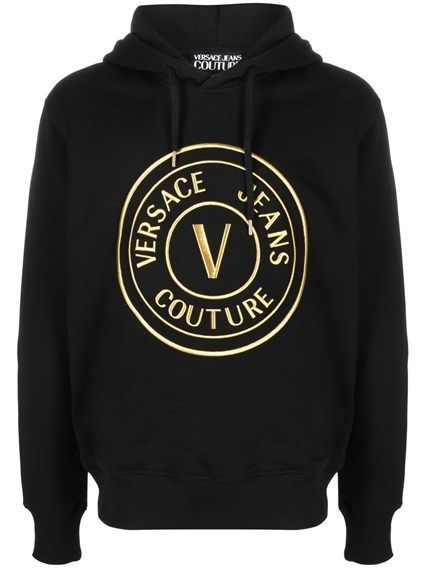 Baumwoll-Hoodie Sweatshirt mit Logo-Grafik