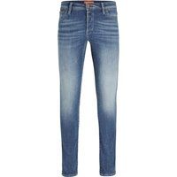Schmale Stonewash-Jeans aus Denim
