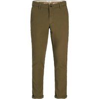 Herren Slim-Fit Olive Chino Hose