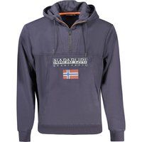 Hoodie mit halbem Reißverschluss und entspannter Passform