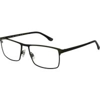 Rechteckige Metallbrille mit Vollrand