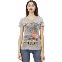 Florida Grafik Print Rundhals T-Shirt