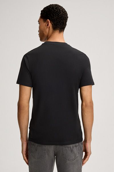 JOOP! Jeans Alphis Schwarzes Baumwoll T-Shirt Klassischer Rundhalsausschnitt