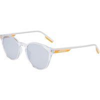 Runde Sonnenbrille mit klarem Rahmen