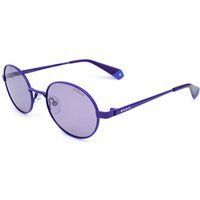 Runde, violette Sonnenbrille