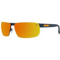 Rechteckige Sonnenbrille mit orangen Spiegelgläsern