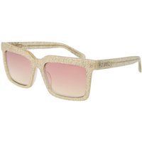Eckige Glitzerrahmen-Sonnenbrille