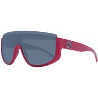 Shield Sonnenbrille Rot Übergroß