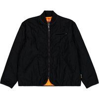 Herren Grau Gesteppte Wollmischungsjacke