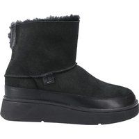 FitFlop - Damen Stiefeletten "Gen-FF", Mini, Leder (Ganz in Schwarz)