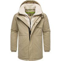 Herren Winterparka mit Teddyfellkragen