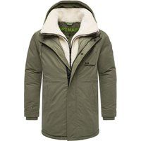 Herren Winterparka mit Teddyfellkragen