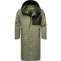 Herren Langer Wind- & Wasserabweisender Regenmantel