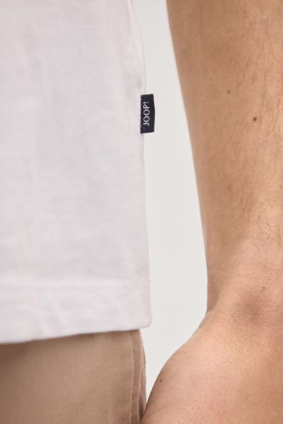 JOOP! Jeans Weißes Baumwoll Basic T-Shirt Rundhals Kurzarm