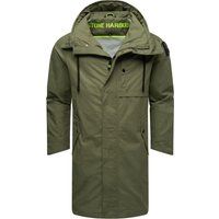 Leichte Herrenjacke aus Baumwollmischung, langer Schnitt