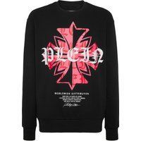 Baumwollfleece-Sweatshirt mit Grafikprint