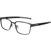 Rechteckige Vollrandbrille in Grau