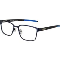 Rechteckige Vollrandbrille Blau